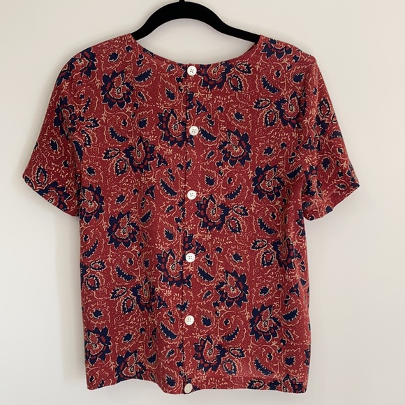 Madewell Silk Button-Back Tie - Picture 1 of 8